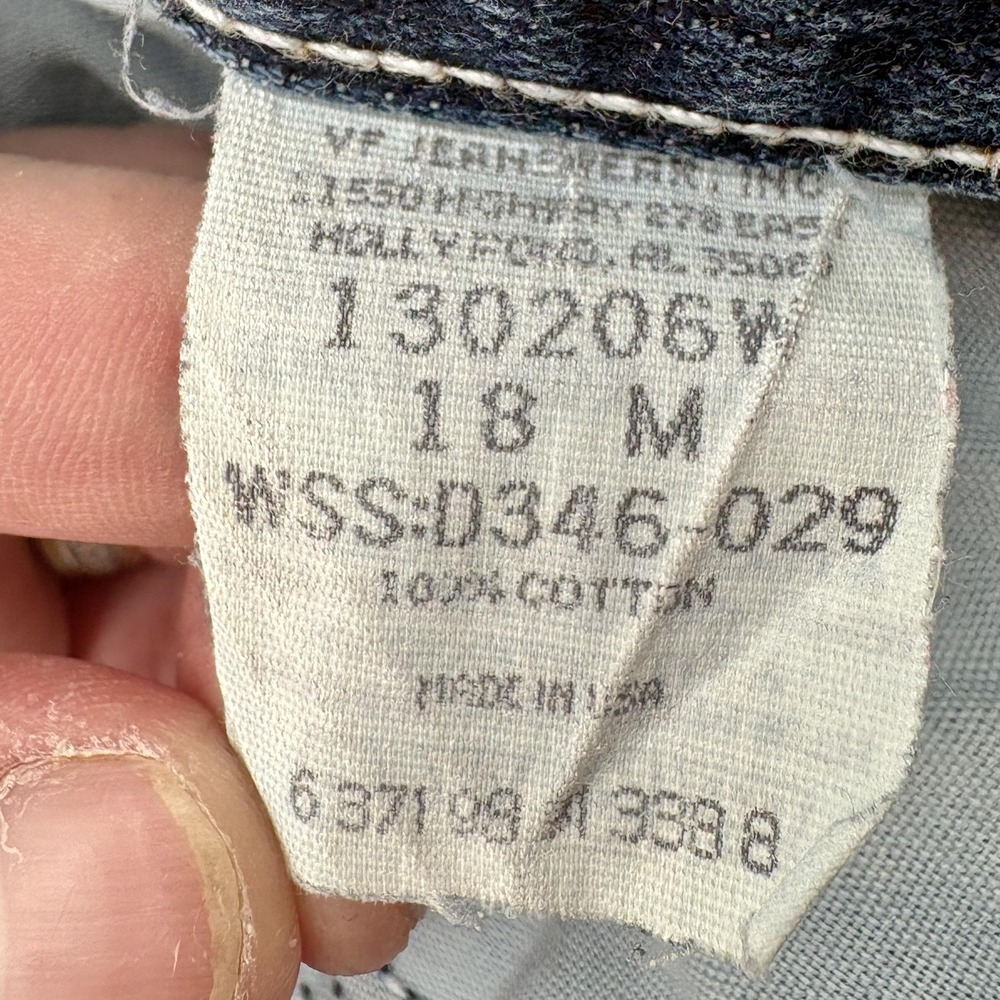 Riders Jeans Womens 18 Blue Denim‎ Straight Leg 5 Pocket 100% Cotton Made USA - Picture 11 of 13